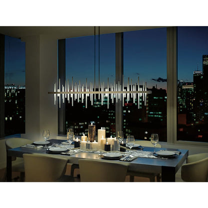 Hubbardton Forge Cityscape 52" Wide Linear Pendant