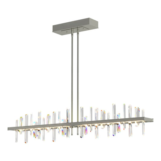 Hubbardton Forge Solitude 52" Wide LED Crystal Linear Chandelier