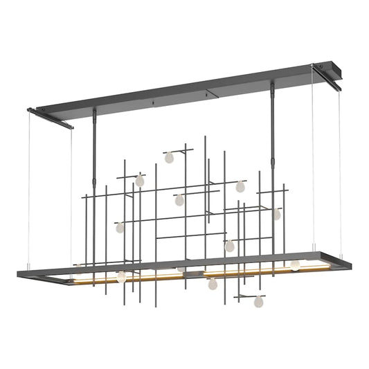 Hubbardton Forge Four Seasons 54" Wide Linear Pendant