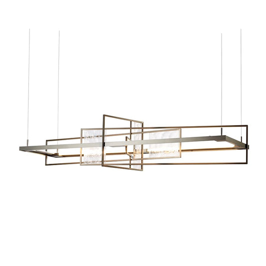 Hubbardton Forge Four Seasons 54" Wide LED Abstract Linear Chandelier