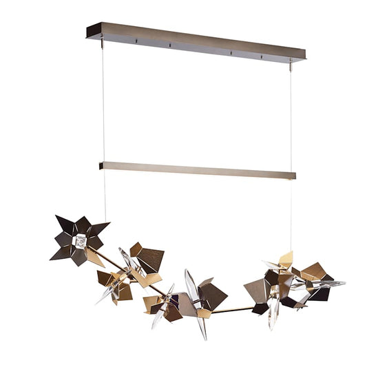 Hubbardton Forge Belladonna 50" Wide LED Crystal Abstract Chandelier