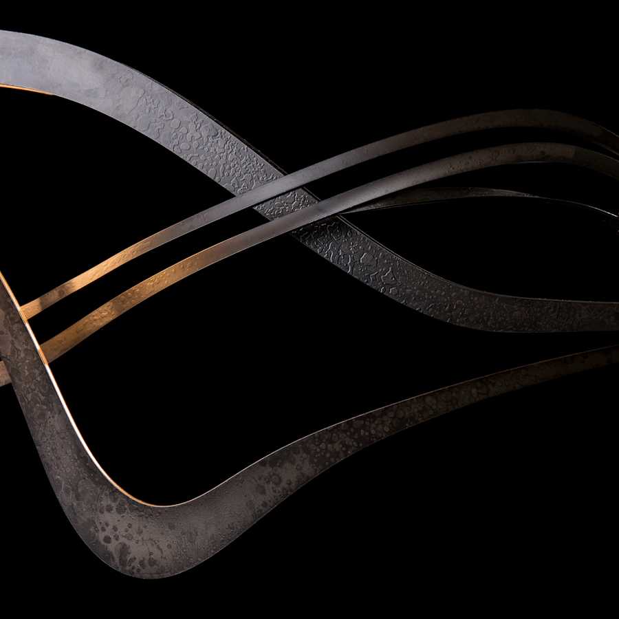 Hubbardton Forge Crossing Waves 45" Wide Suspension Linear Pendant