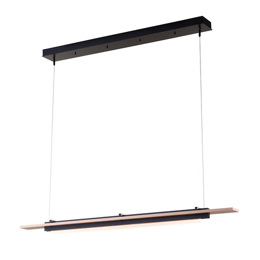 Hubbardton Forge Plank 48" Wide LED Wood Linear Pendant