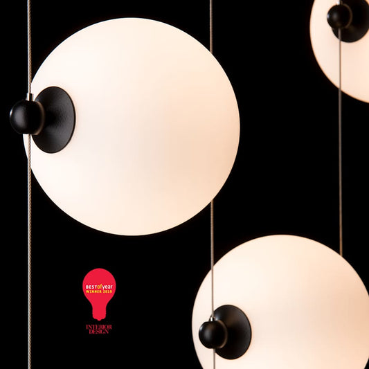 Hubbardton Forge Abacus 28" Wide LED Linear Pendant