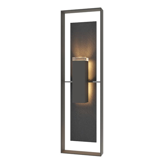 Hubbardton Forge Shadow Box 2 Light 45" Tall Outdoor Wall Sconce