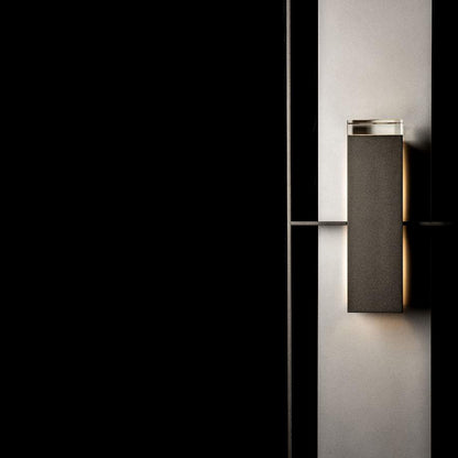 Hubbardton Forge Shadow Box 2 Light 45" Tall Outdoor Wall Sconce