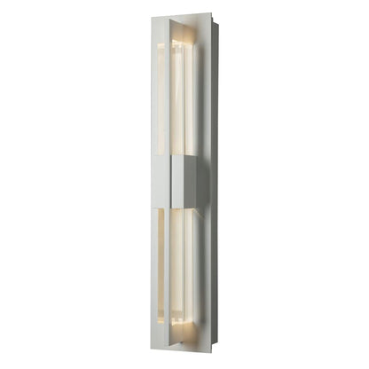 Hubbardton Forge Double Axis 2 Light 24" Tall LED Outdoor Wall Sconce with Customizable Glass Shade