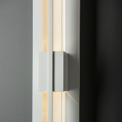 Hubbardton Forge Double Axis 2 Light 24" Tall LED Outdoor Wall Sconce with Customizable Glass Shade