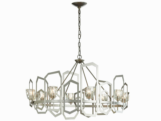 Hubbardton Forge 8-Light Gatsby Oval Chandelier
