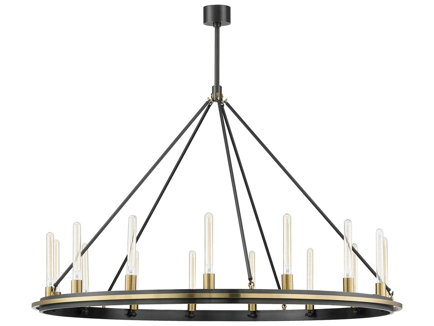 Hudson Valley Chambers 15-Light Chandelier in Aged Old Bronze