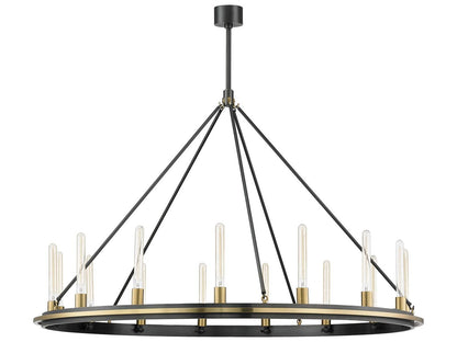 Hudson Valley Chambers 15-Light Chandelier in Aged Old Bronze