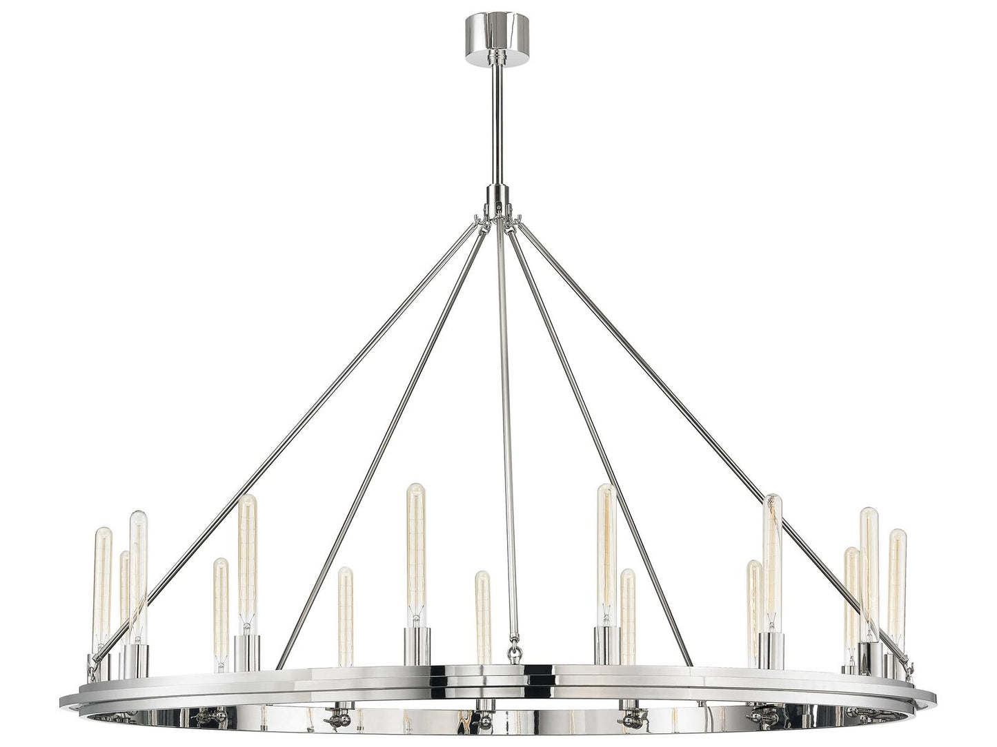 Hudson Valley Chambers 15-Light Chandelier in Polished Nickel