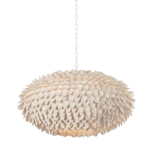 Hudson Valley Lighting Alsen 6 Light 37" Wide Pendant with Coco Shell Shade