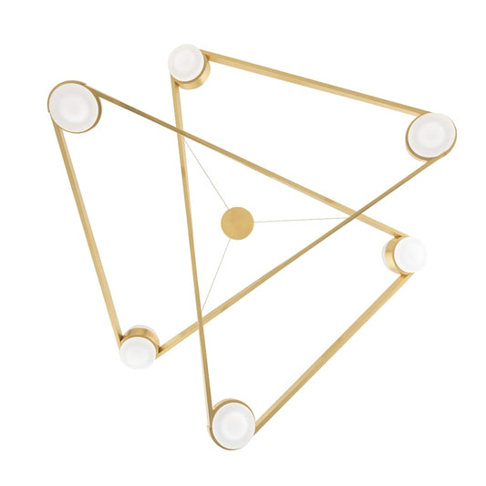 Hudson Valley Lighting Orbit 6 Light 38" Wide LED Abstract Chandelier