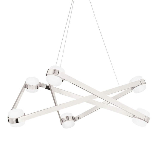 Hudson Valley Lighting Orbit 6 Light 38" Wide LED Abstract Chandelier