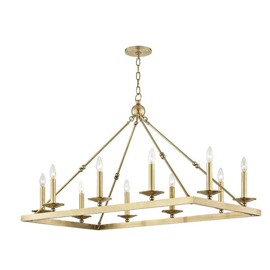 Hudson Valley Lighting Allendale 10 Light 45" Wide Taper Candle Chandelier