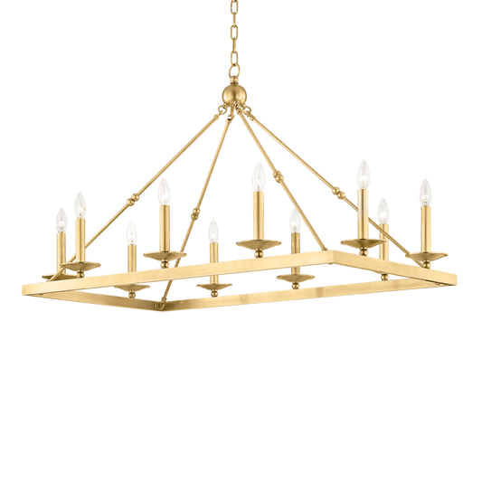 Hudson Valley Lighting Allendale 10 Light 45" Wide Taper Candle Chandelier