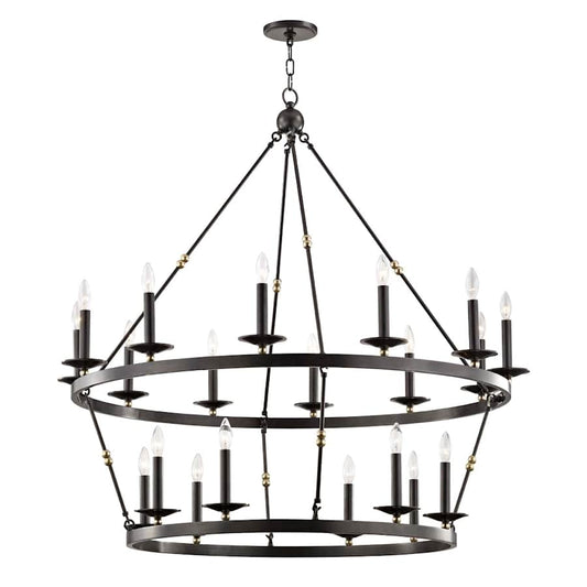 Hudson Valley Lighting Allendale 20 Light 47" Wide Two-Tier Candle Chandelier