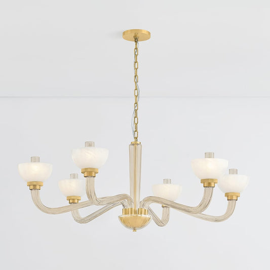Hudson Valley Lighting St. lawrence 6 Light 49" Wide Chandelier