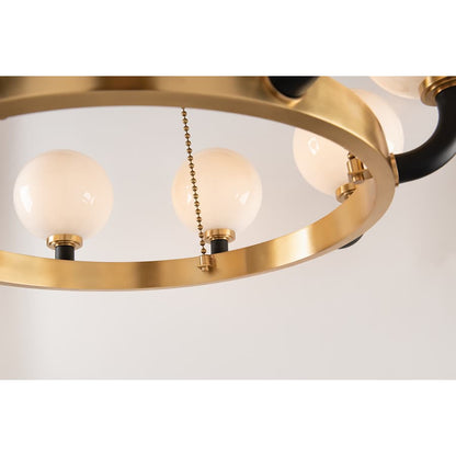 Hudson Valley Lighting Werner 8 Light 46" Wide Beaded Chandelier