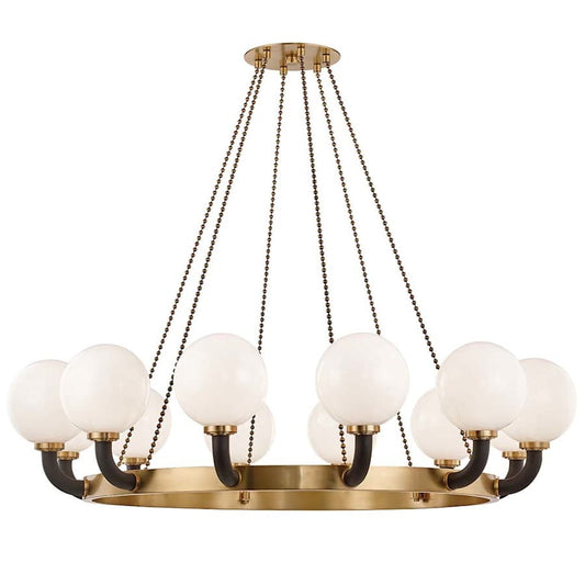Hudson Valley Lighting Werner 12 Light 61" Wide Beaded Chandelier