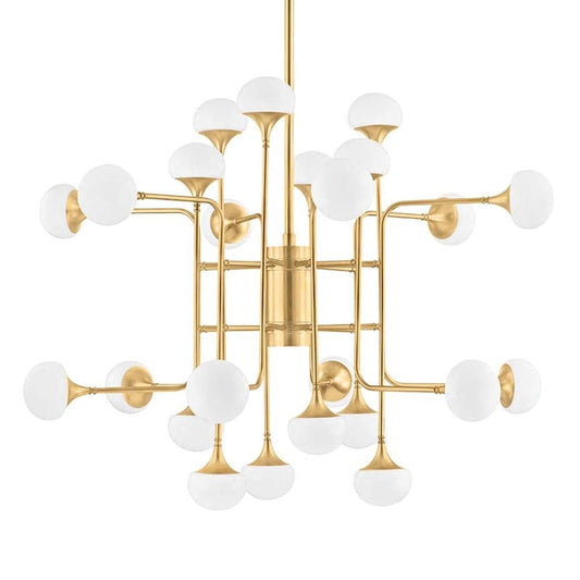 Hudson Valley Lighting Fleming 24 Light 46" Wide LED Abstract Chandelier