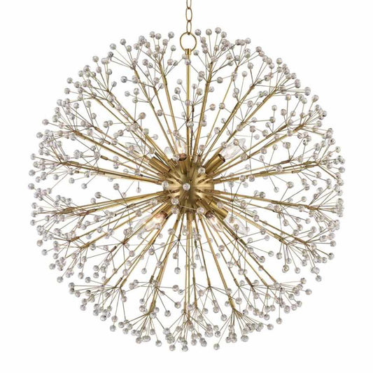 Hudson Valley Lighting Dunkirk 10 Light 30" Wide Crystal Globe Chandelier