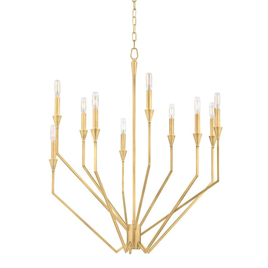 Hudson Valley Lighting Archie 10 Light 30" Wide Taper Candle Chandelier