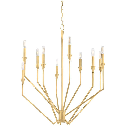 Hudson Valley Lighting Archie 10 Light 30" Wide Taper Candle Chandelier