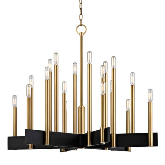 Hudson Valley Lighting Abrams 18 Light 34" Wide Taper Candle Chandelier