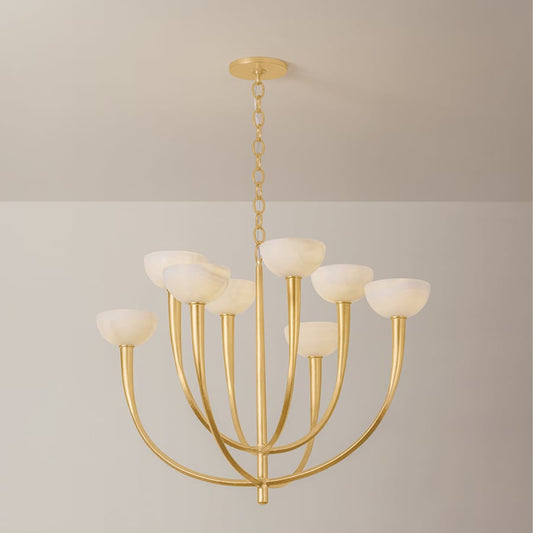 Hudson Valley Lighting Maywood 8 Light 34" Wide Chandelier with Onyx Shades