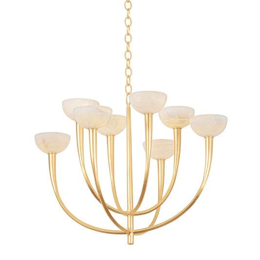 Hudson Valley Lighting Maywood 8 Light 34" Wide Chandelier with Onyx Shades