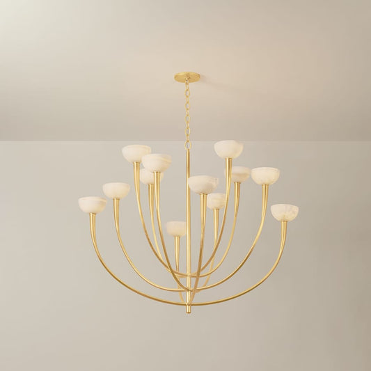 Hudson Valley Lighting Maywood 12 Light 45" Wide Chandelier with Onyx Shades