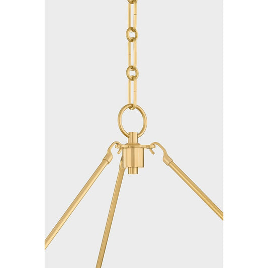 Hudson Valley Lighting Howard 9 Light 50" Wide Chandelier with Silk Shades