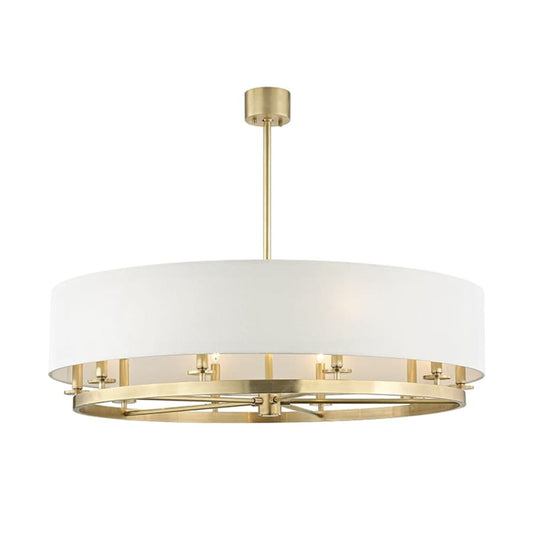 James Allan Butte 10 Light 42" Wide Taper Candle Drum Chandelier