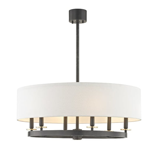 James Allan Butte 6 Light 31" Wide Taper Candle Drum Chandelier