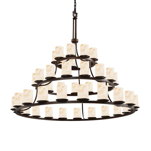 Justice Design Group Chandelier from the Alabaster Rocks! Collection
