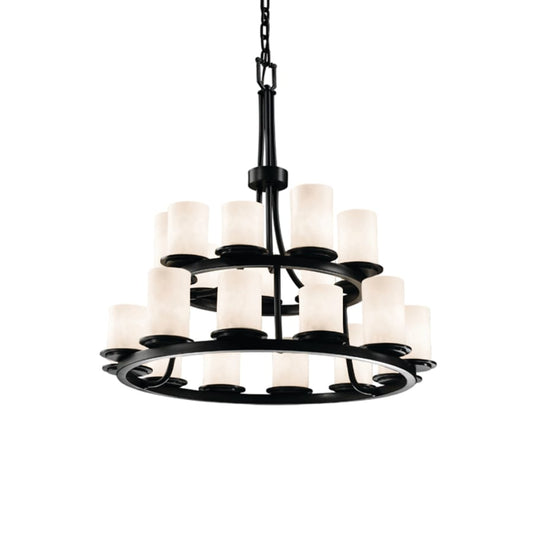 Justice Design Group Clouds 21 Light 2 Tier Chandelier