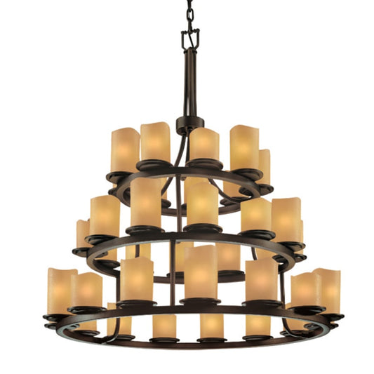 Justice Design Group CandleAria 36 Light 3 Tier Chandelier
