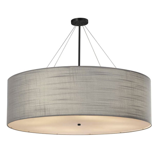 Justice Design Group Textile 48" Wide LED Drum Chandelier - Dazzlingmen