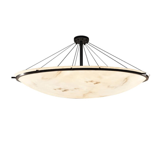Justice Design Group Lumenaria 75" Wide Ring 16 Light Single Tier Bowl Shaped Chandelier