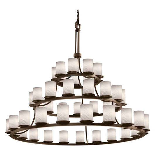Justice Design Group Fusion 60" Wide Ring Chandelier