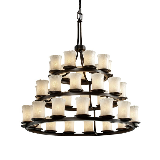 Justice Design Group Veneto Luce 36 Light 3 Tier Chandelier