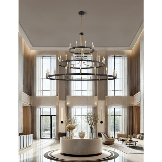 Justice Design Group Clayton 45 Light 60" Wide Ring Chandelier
