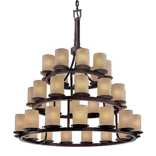 Justice Design Group Limoges 36 Light 3 Tier Chandelier
