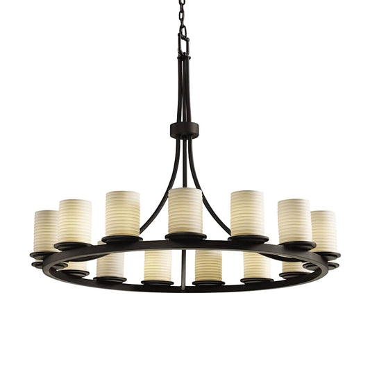 Justice Design Group Limoges 42" Wide Ring Chandelier