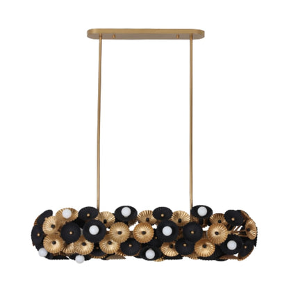 Kalco Damask 24 Light 48" Wide Linear Chandelier
