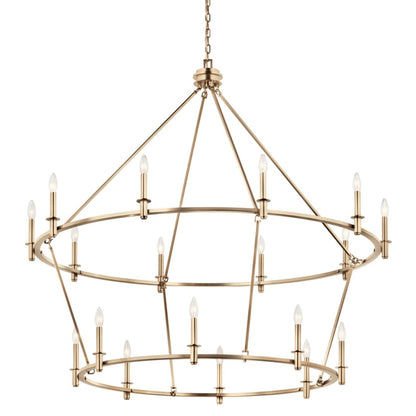 Kichler Carrick 18 Light 55" Wide Taper Candle Ring Chandelier