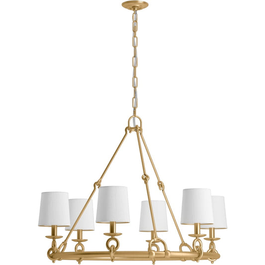 Kohler Lighting Terret 6 Light 36" Wide Taper Candle Ring Chandelier