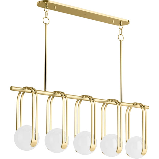 Kohler Lighting Kraga 5 Light 45" Wide Linear Chandelier
